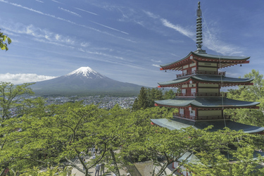 Fuji mit Pagode