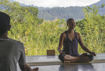 Yoga-Praxis im Santani Wellness Resort, ©Abercrombie and Kent