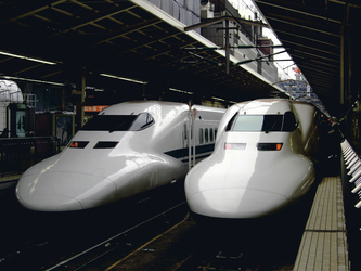 Fahrt mit dem Shinkansen