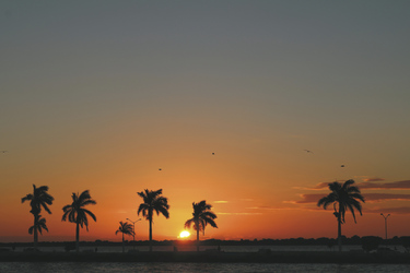 Sonnenuntergang in Chetumal, ©Karawane