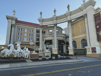 Altantic City Eingang Ceasars Palace, ©Karawane