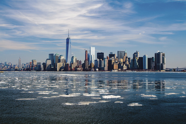 Blick auf Skyline New York 